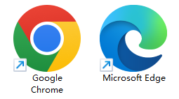 Chrome、Edge瀏覽器圖標