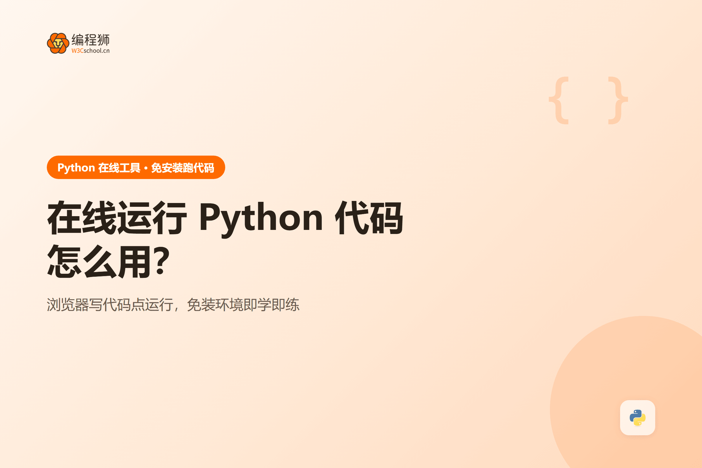 在线运行 Python 代码怎么用？