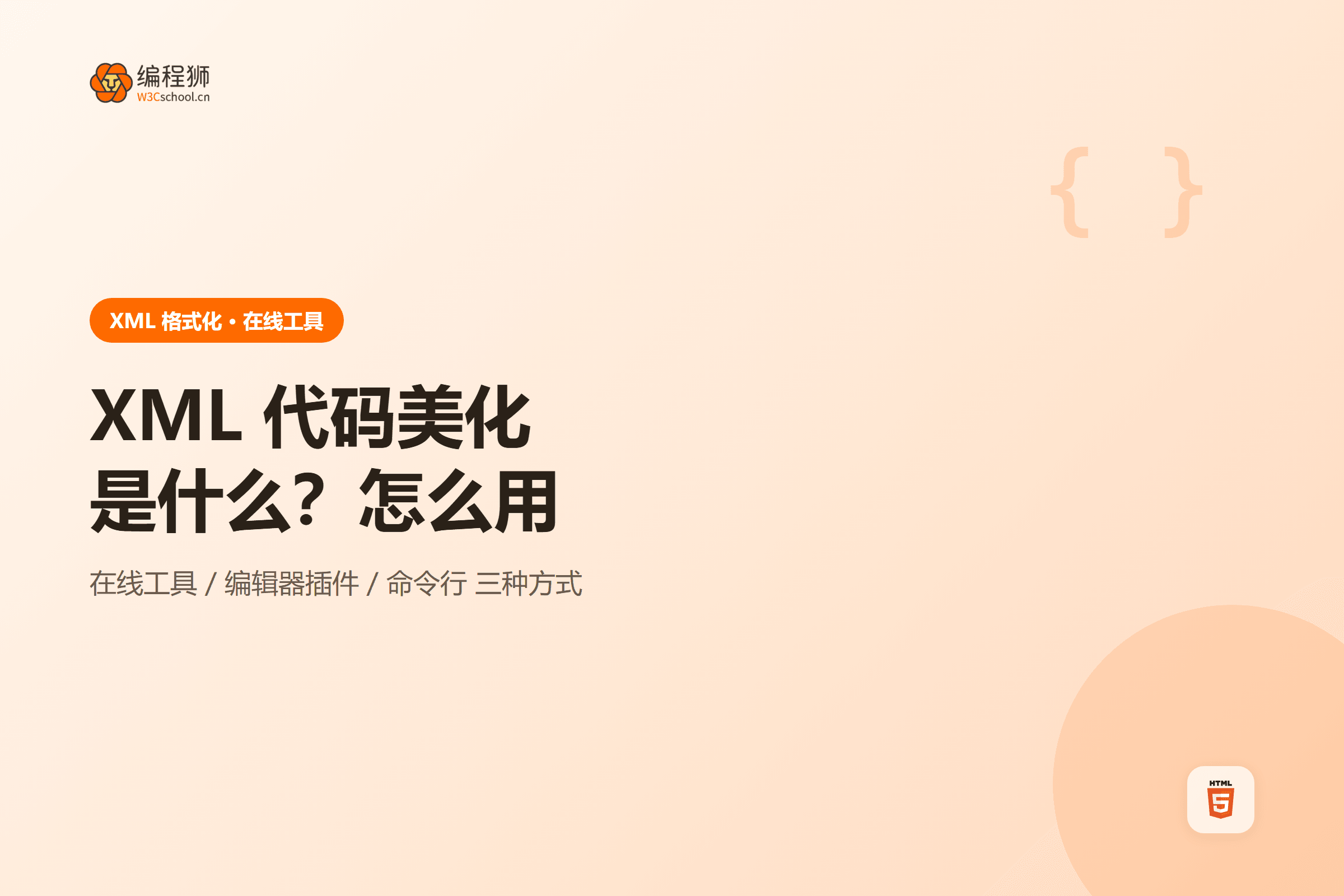 XML 代码美化格式化怎么用?