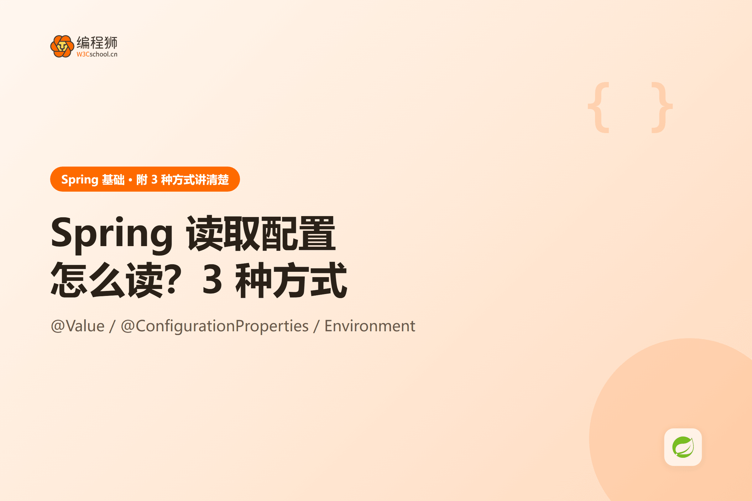 Spring 读取配置方法图