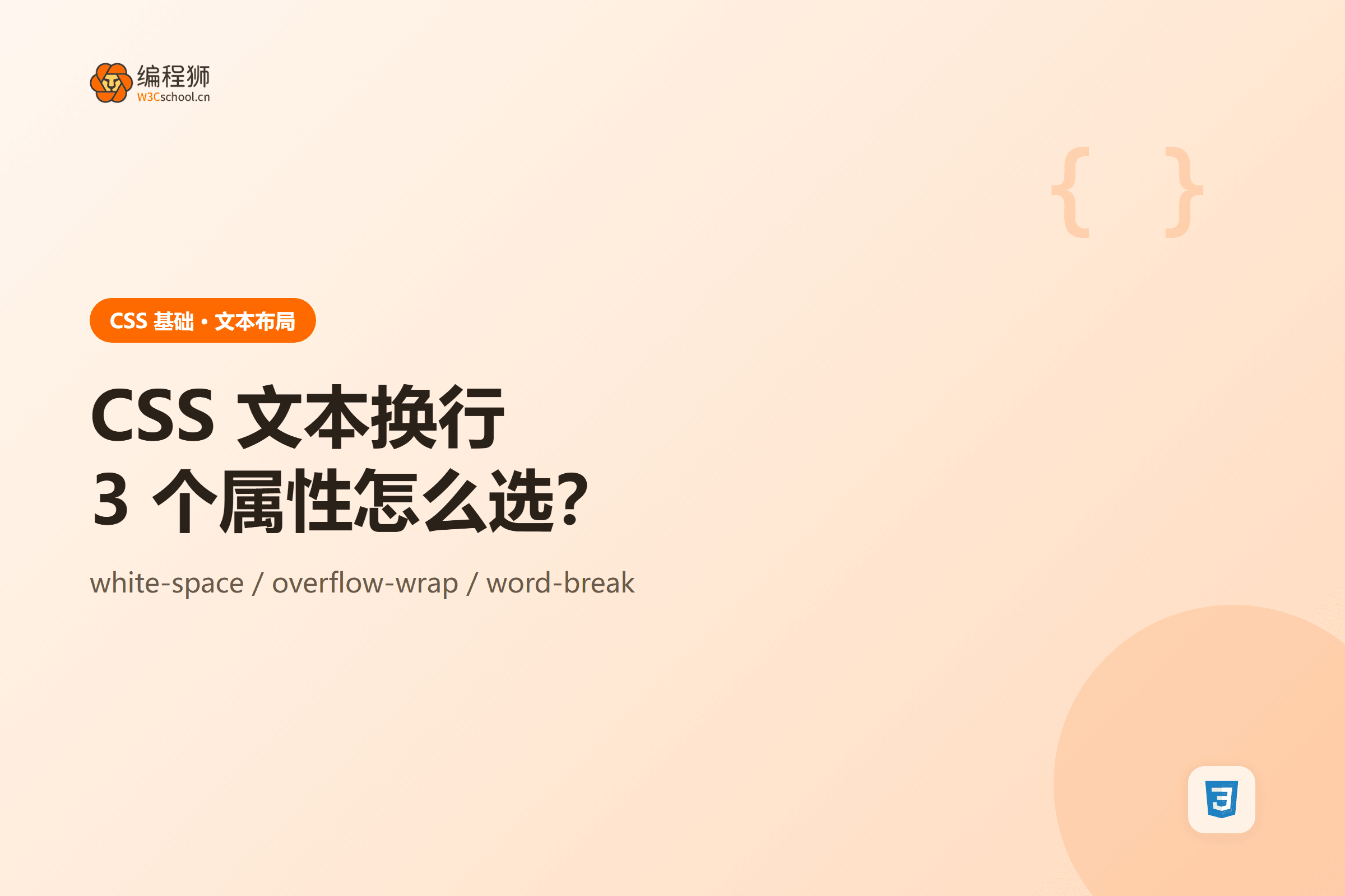 CSS 文本换行三个属性对比封面图