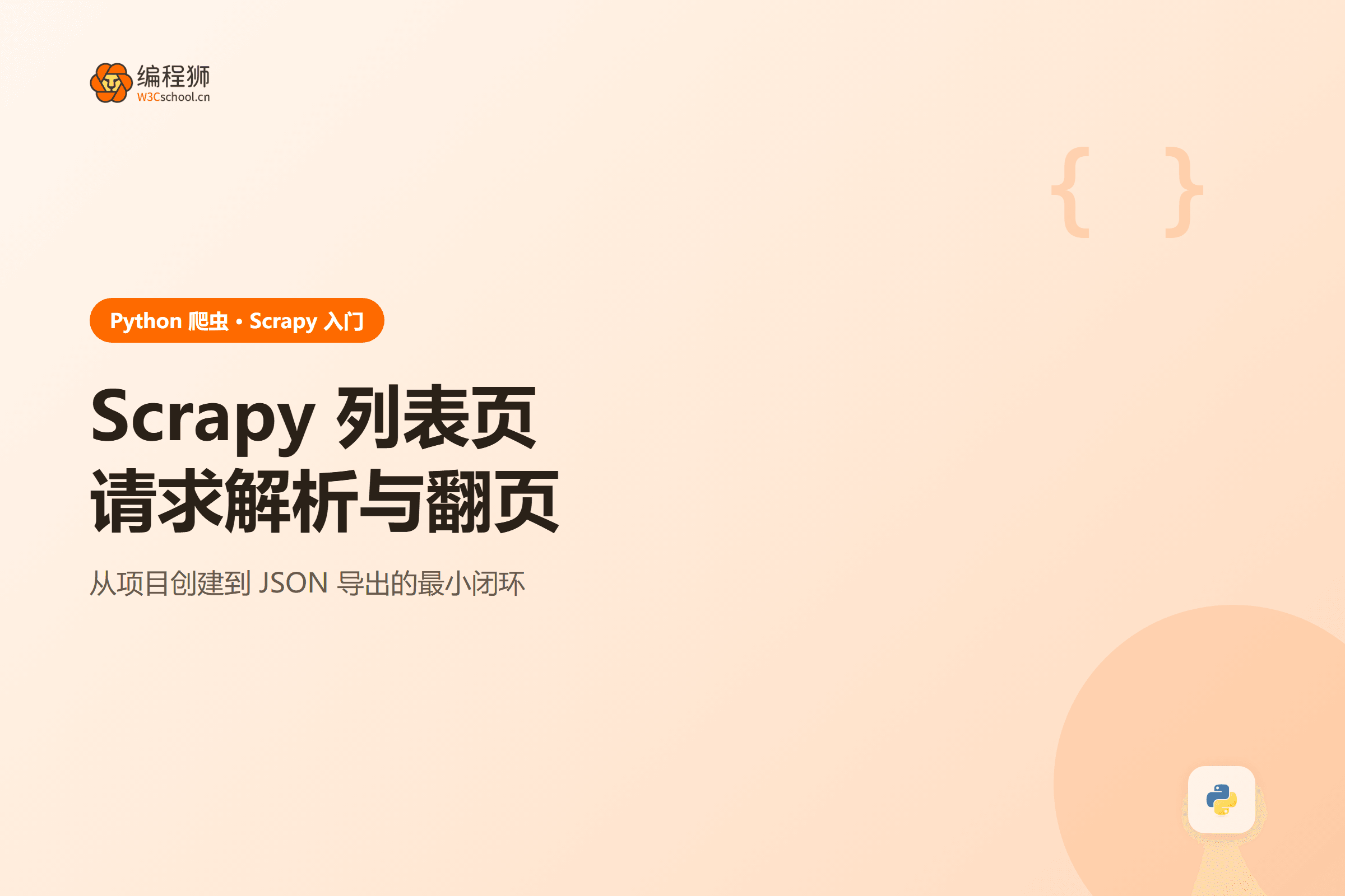Scrapy 列表页请求解析与翻页封面图