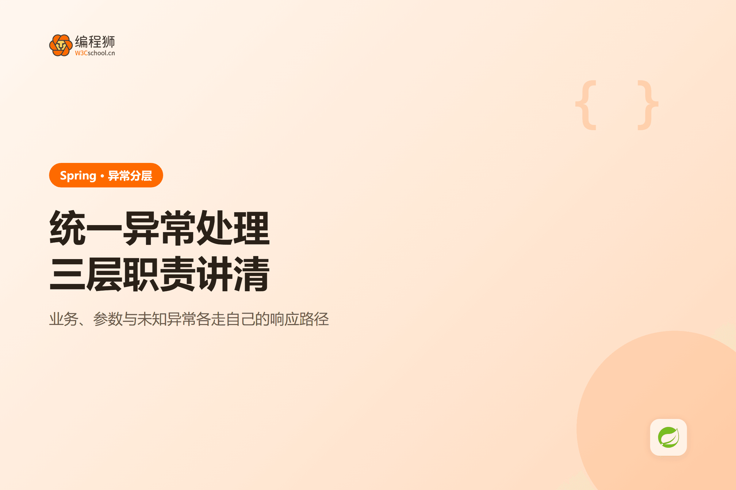 Spring 统一异常处理封面