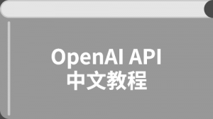 OpenAI API 中文教程
