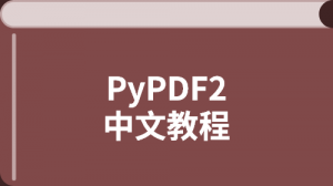 PyPDF2 中文教程