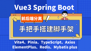 全栈vue3/springboot2/Typescript/pinia/axios