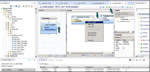 Adding Attributes to Output Pane