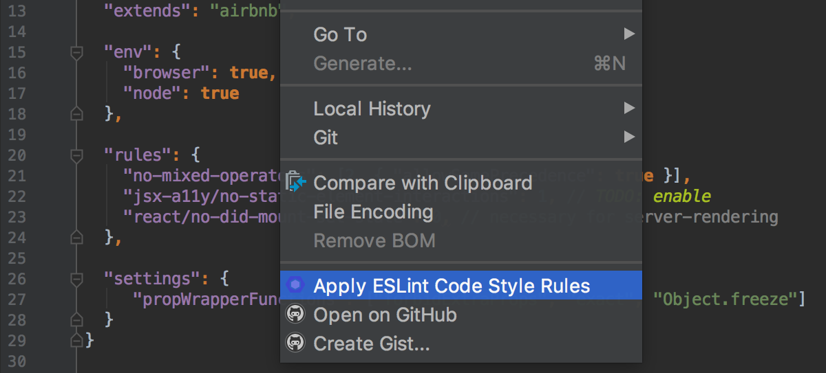 从JavaScript或YAML配置文件导入ESLint代码样式规则