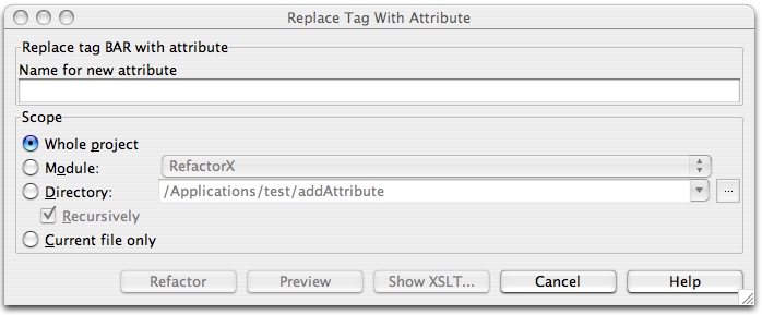XML重构：使用属性替换标签