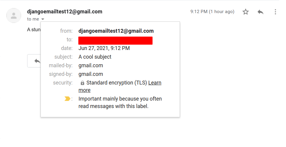 Django 发送电子邮件