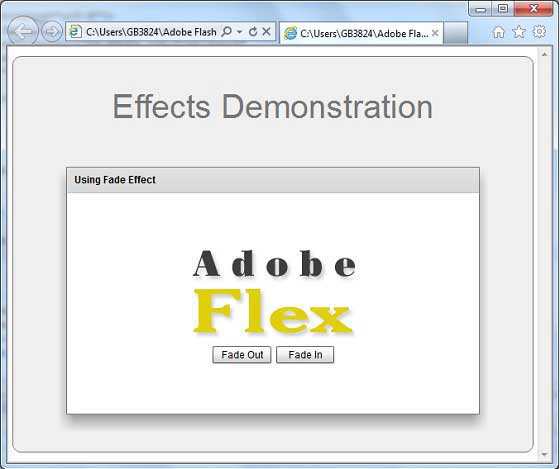 Flex Fade Effect