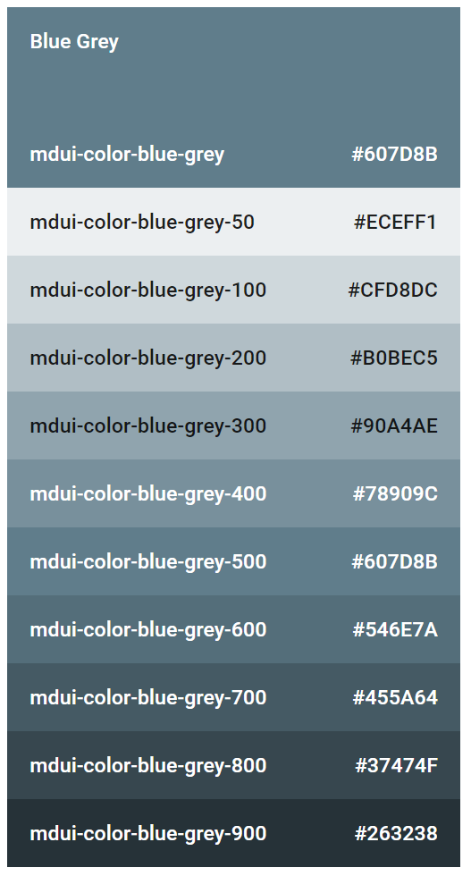 www.mdui.org - blue-grey 色板