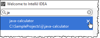IntelliJ IDEA如何打开最近的项目