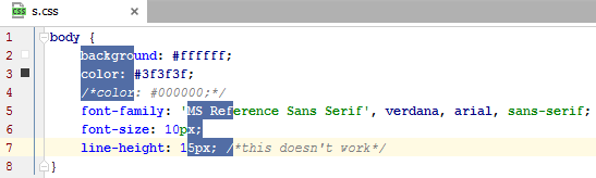 IntelliJ IDEA選擇文本的多個矩形片段