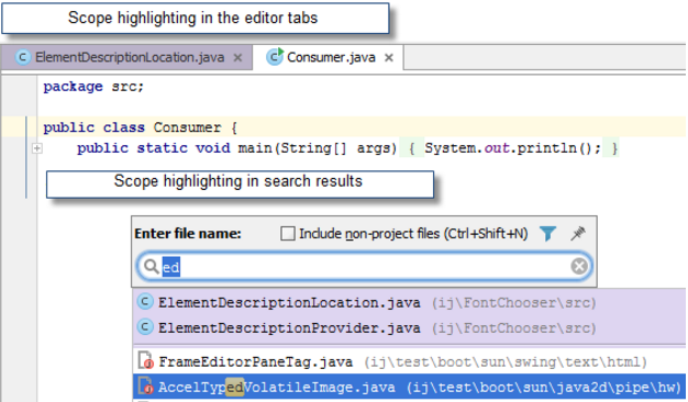 IntelliJ IDEA將文件顏色與作用域相關(guān)聯(lián)