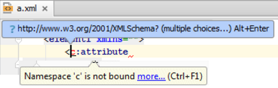 IntelliJ IDEA 导入 XML 命名空间