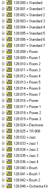 打击乐器独占128号Presets 打击乐器独占128号Presets