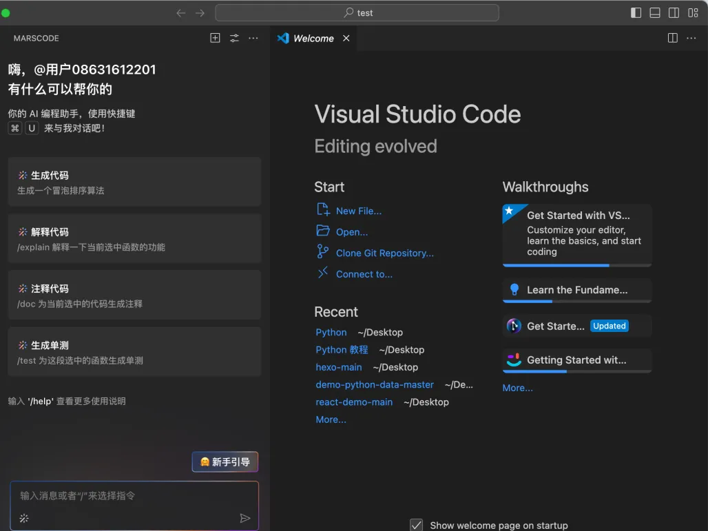 豆包MarsCode IDE界面