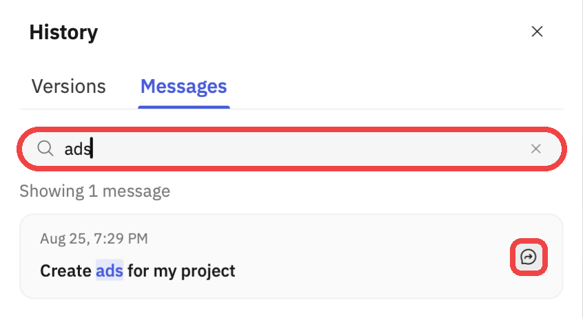 搜索消息,然后选择 Jump to message。